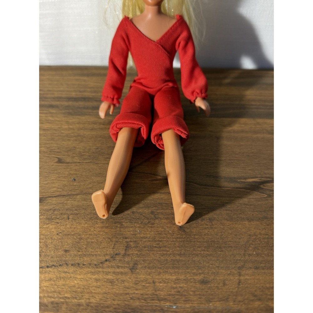 Vintage 70s Mattel Skipper Doll Blonde Bangs Blue Eyes Red Jumpsuit Retro⁠ - Picture 11 of 14